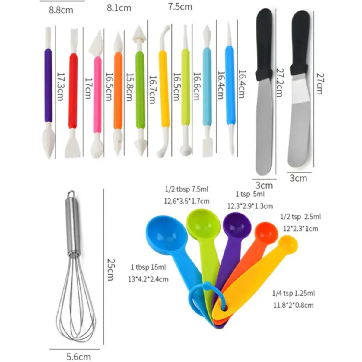 Kit Profesonal De Pasteleria y Reposteria x 66 Piezas
