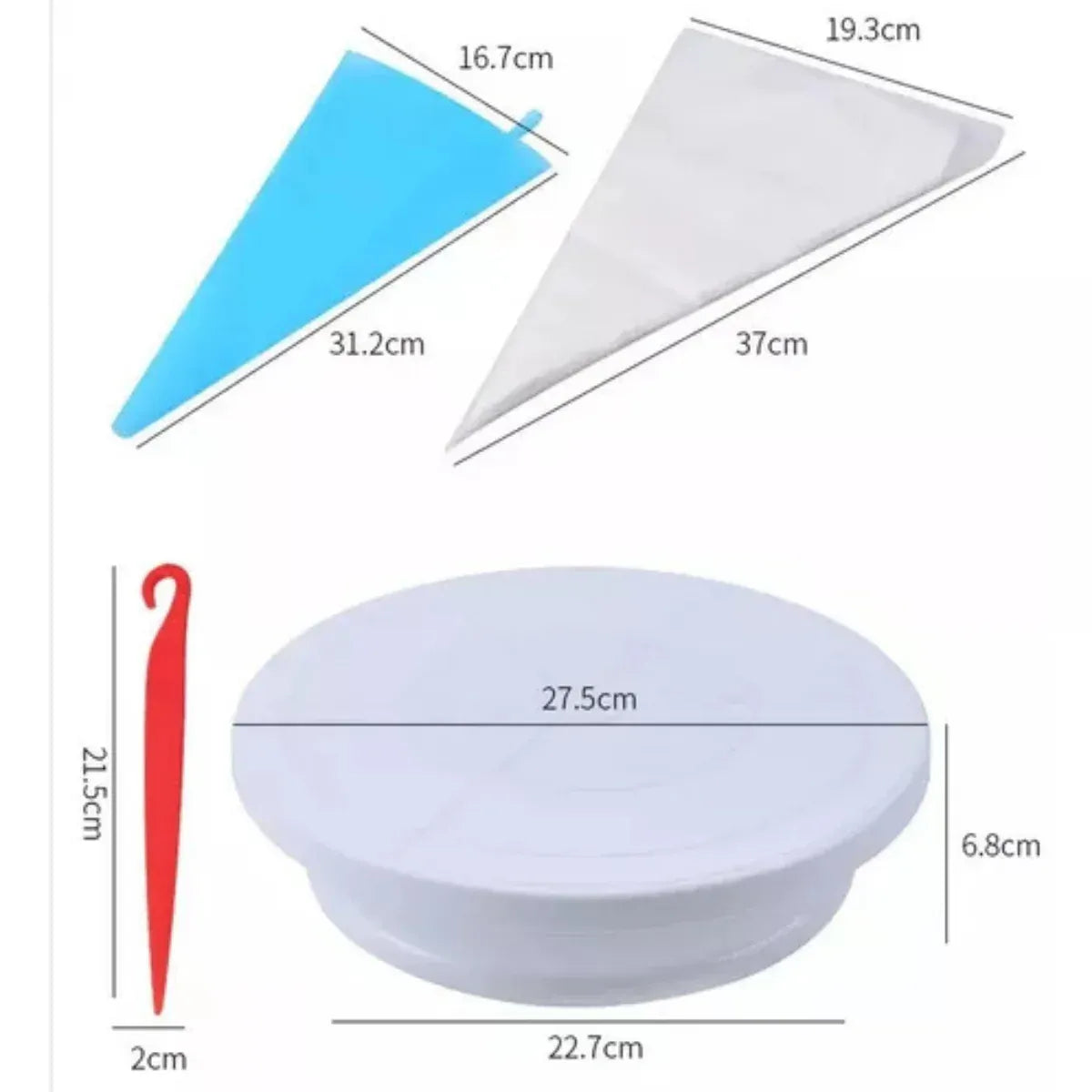 Kit Profesonal De Pasteleria y Reposteria x 66 Piezas