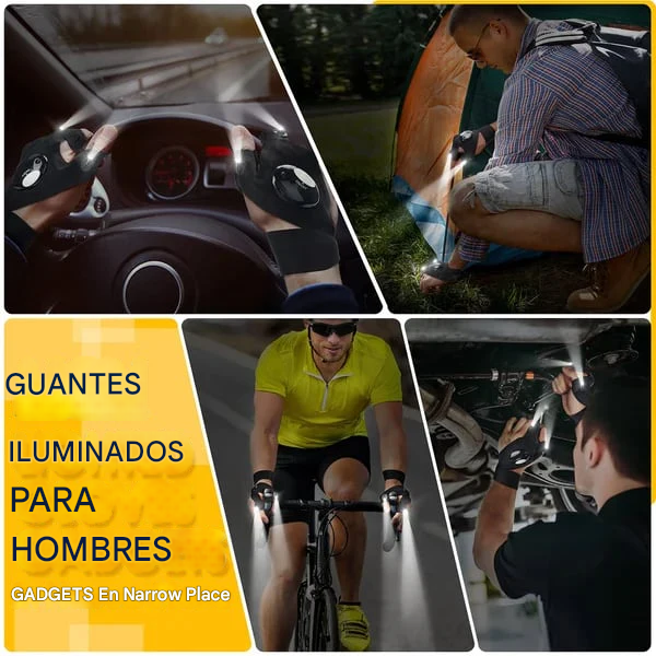 Guantes Impermeables con Linterna LED