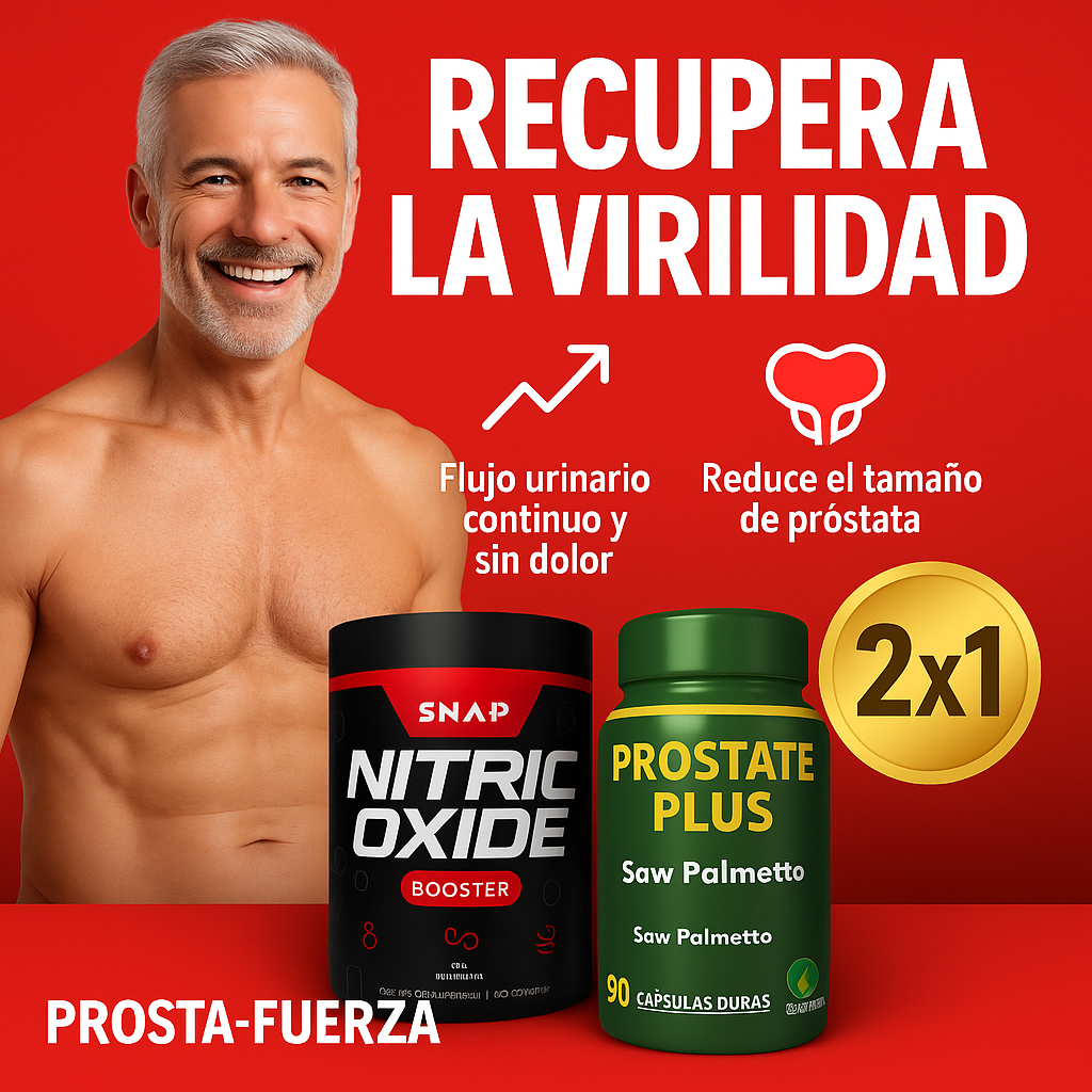 PROSTA-FUERZA® | Orina sin dolor y recupera tu erección 2x1