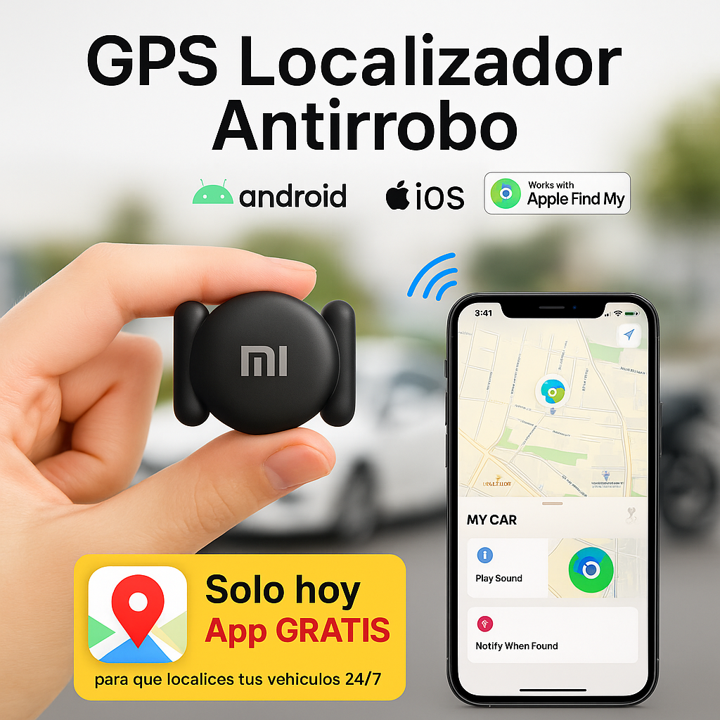 GPS Antirrobo – Ubica tu carro en tiempo real y evita robos en solo 30 segundos
