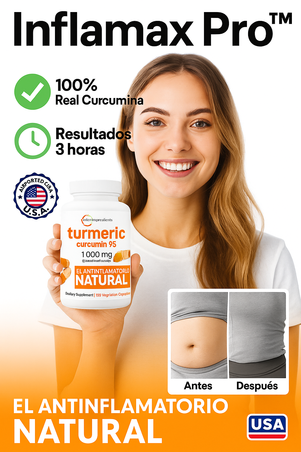 💊 Inflamax Pro – El suplemento de curcuma que apaga la inflamación en solo 7 Días (120 capsulas)