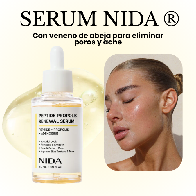 SERUM NIDA® -Poros cerrados, piel lisa y sin acné 🐝