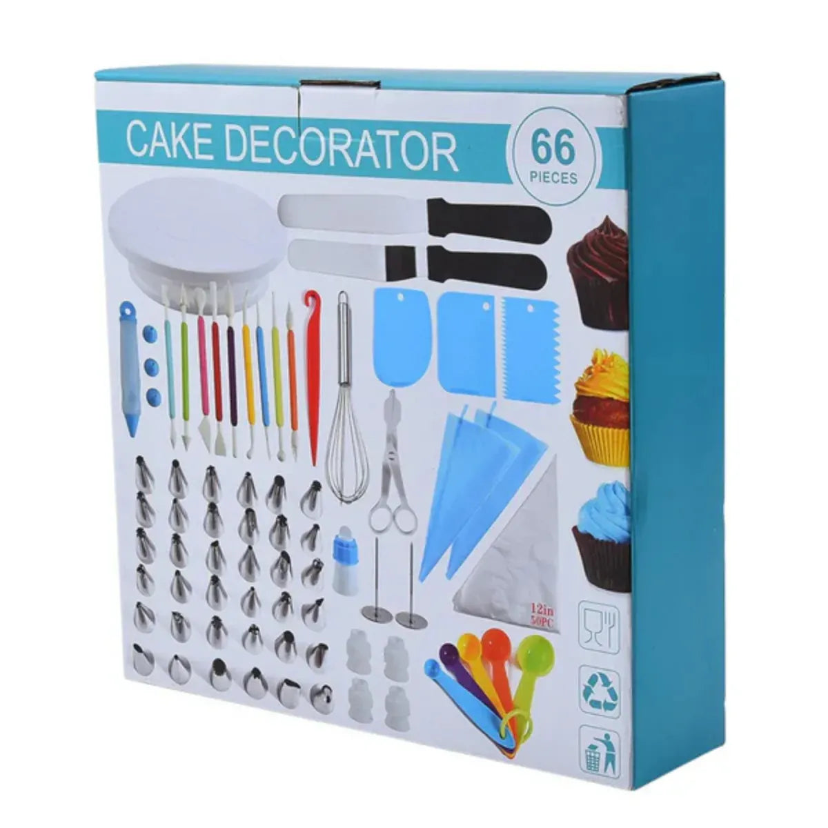 Kit Profesonal De Pasteleria y Reposteria x 66 Piezas