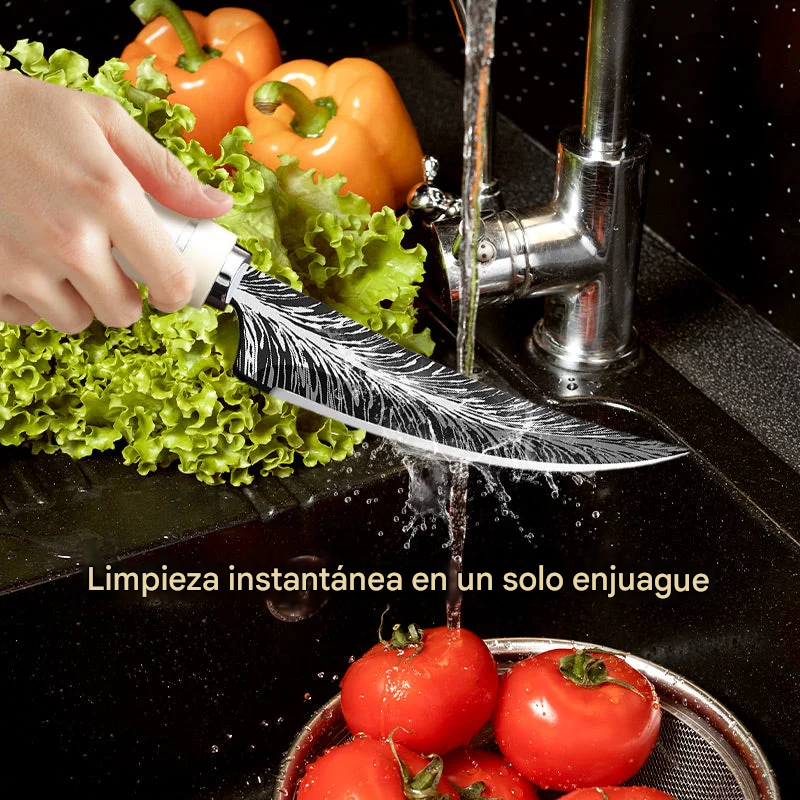 Juego de cuchillos para deshuesar con hoja curva afilada con caja de regalo