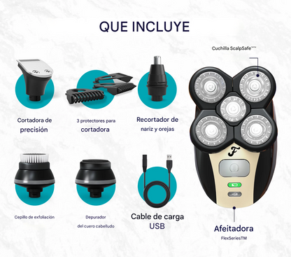 Afeitadora Para Calvos Zero®: Afeitado al ras, sin cortes ni irritaciones
