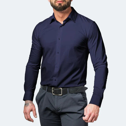 Camisa ajustada resistente a las arrugas Pressa®