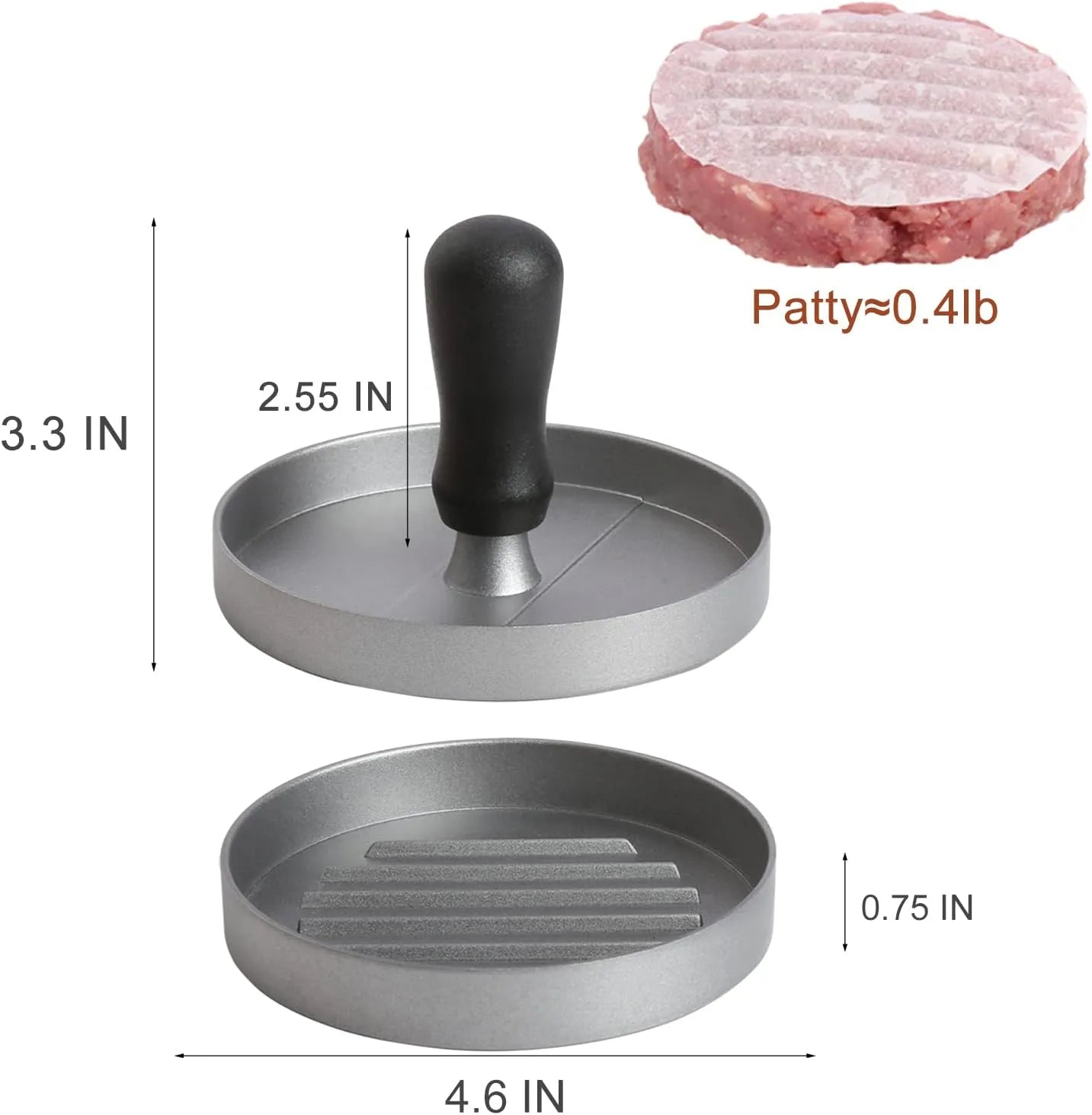 Molde Manual Para Carne De Hamburguesa