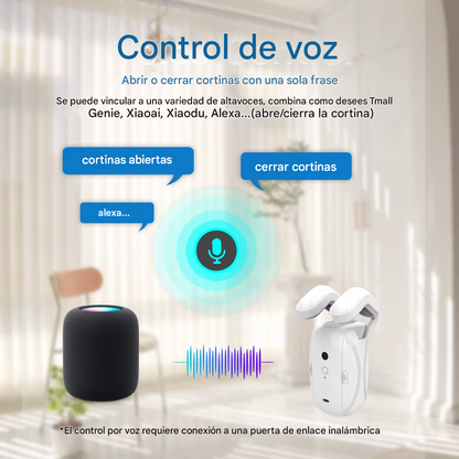 Robot Cortina Eléctrico Inteligente (Compatible con Alexa & Google)