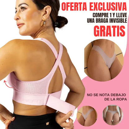 Sujetador Deportivo Ajustable + Braga Invisible GRATIS