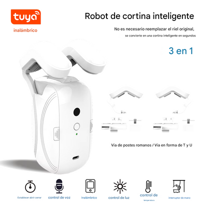 Robot Cortina Eléctrico Inteligente (Compatible con Alexa & Google)