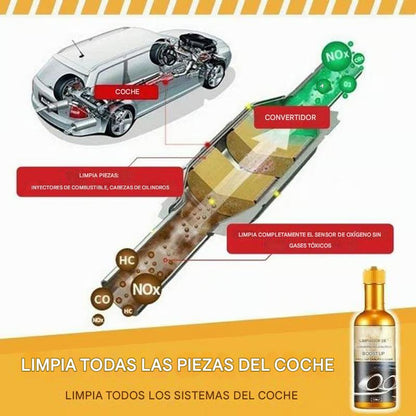 Limpiador instantáneo de escapes de automóviles