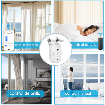 Robot Cortina Eléctrico Inteligente (Compatible con Alexa & Google)