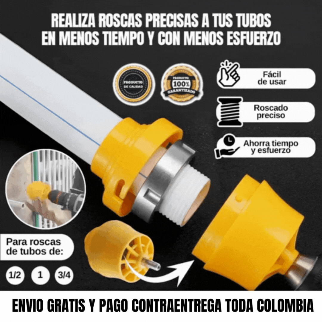 TARRAJA PROFESIONAL DE ROSCADO RAPIDO PARA TALADRO