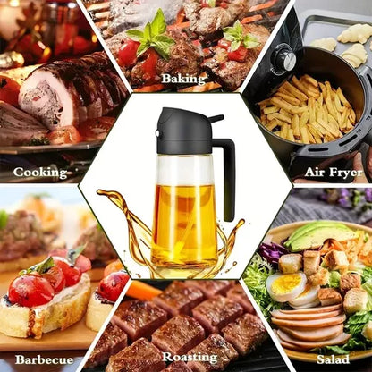 Oilpress® Spray Dosificador deAceite para Cocina 600mL (En Cristal)