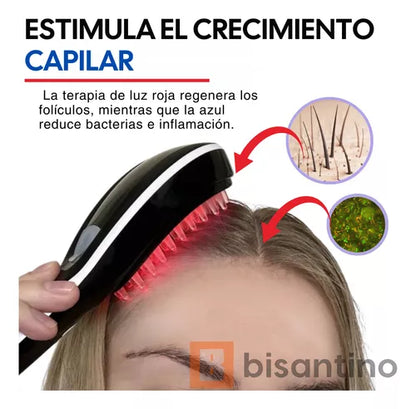 CEPILLO DE FOTOTERAPIA CAPILAR CON VAPORIZACIÓN Y MASAJEADOR + ENVÍO GRATIS! 🎁