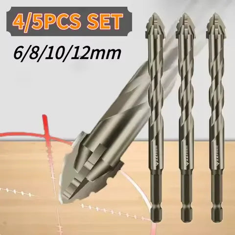 Set de Brocas Excéntrica Con Dientes De Sierra De Cuatro Estrías + Extensor Flexible 🎁