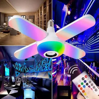 Bombillo Parlante De Aspas Rgb